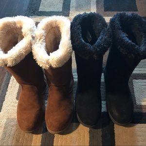 TWO pairs Kameryn Faux Fur Shearling Boots - Cat & Jack